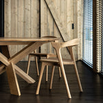 Circle Round Dining Table (Oak, 136cm)
