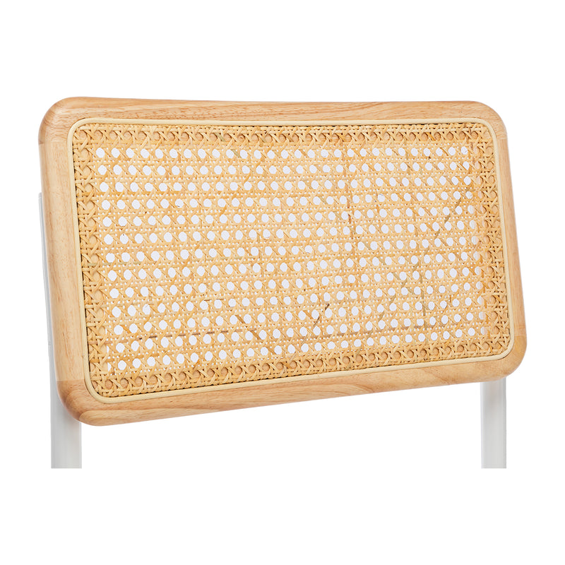 Blake Rattan Boucle Dining Chair