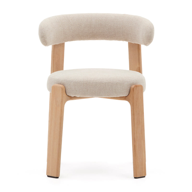 Beige / Ash Wood Natural Finish