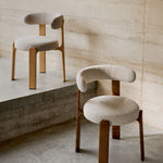 Beige / Ash Wood Natural Finish