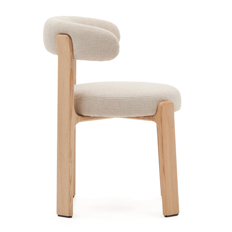 Beige / Ash Wood Natural Finish