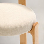 Beige / Ash Wood Natural Finish