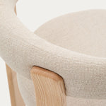 Beige / Ash Wood Natural Finish