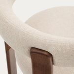 Beige / Ash Wood Walnut Finish