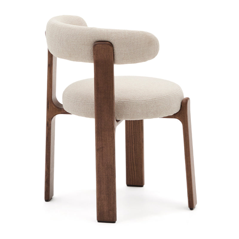Beige / Ash Wood Walnut Finish