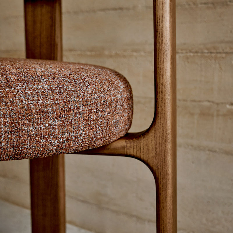 Brown / Ash Wood Walnut Finish