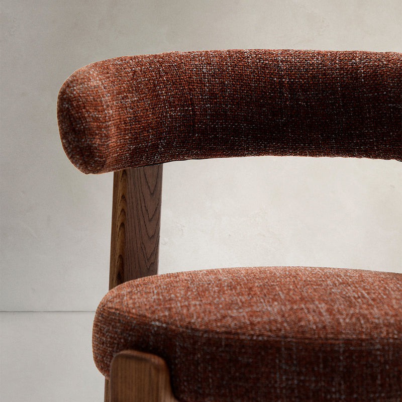 Brown / Ash Wood Walnut Finish