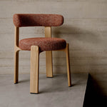 Terracotta / Ash Wood Natural Finish