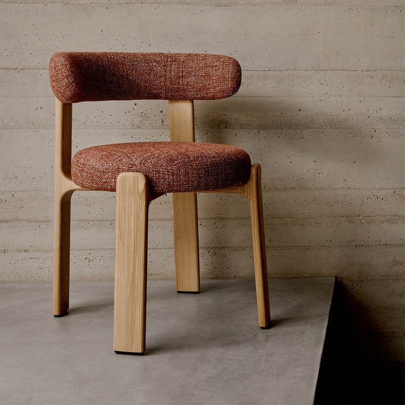 Terracotta / Ash Wood Natural Finish