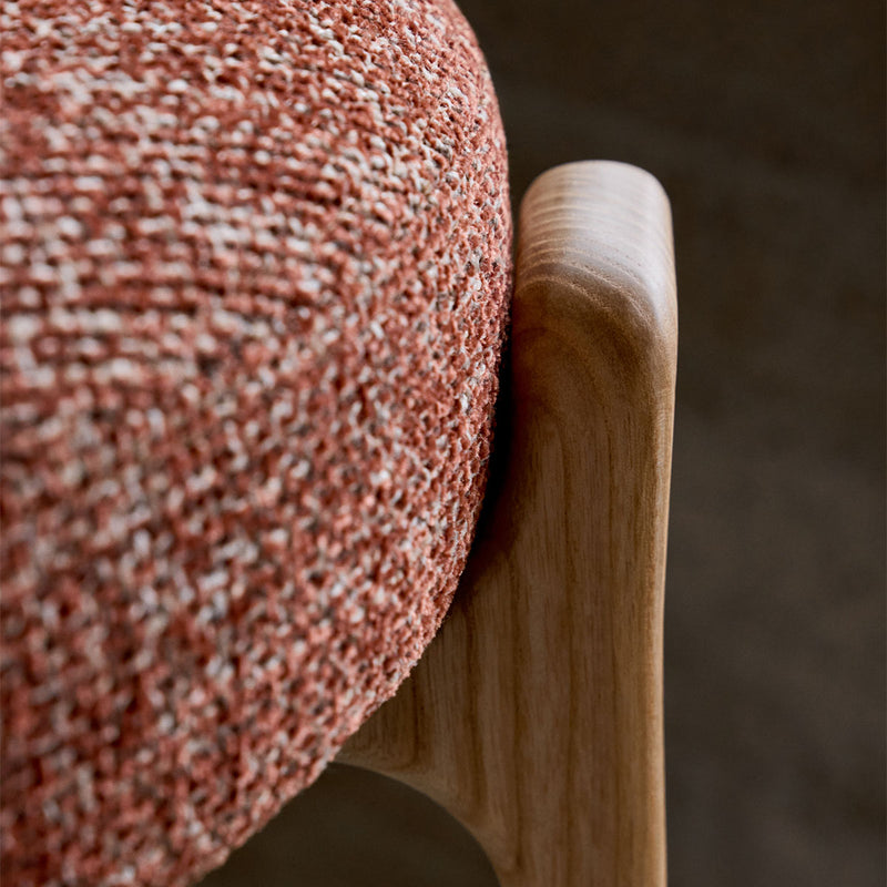 Terracotta / Ash Wood Natural Finish