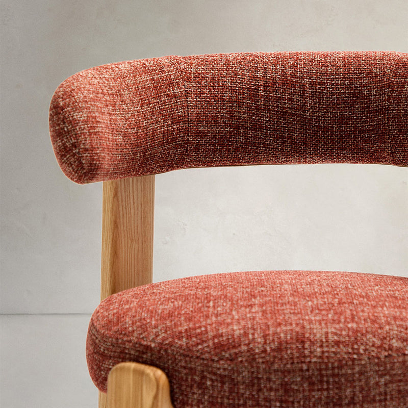 Terracotta / Ash Wood Natural Finish