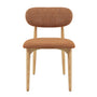 Aria Fabric Dining Chair - Caramel Textured Weave / Ash