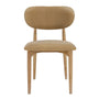 Aria Leather Dining Chair - Camel / Ash
