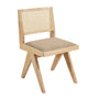 Cuba Fabric Dining Chair - Camel Textured Weave / Ash