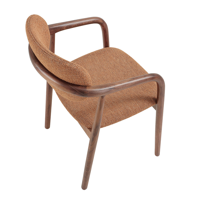 Caramel Textured Weave / Walnut