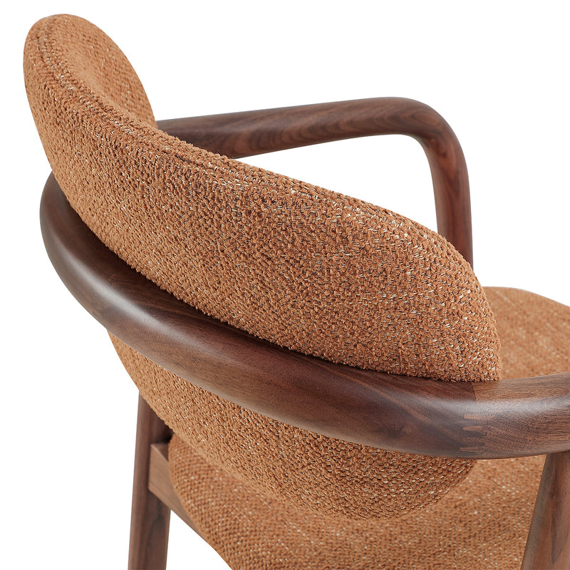 Caramel Textured Weave / Walnut