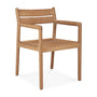 Jack Outdoor Dining Chair Frame with Arms - Teak