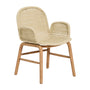 Alipa Outdoor Dining Chair with Armrest - Ecru