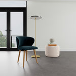 Danny Dust Blue Textured Weave / Oak