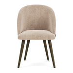 Danny Cream Textured Weave / Dark Walnut