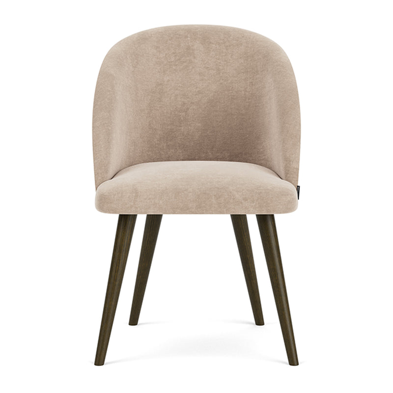 Danny Cream Textured Weave / Dark Walnut
