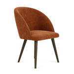 Moss Rust Fabric / Dark Walnut