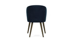 Lux Navy Velvet / Dark Walnut