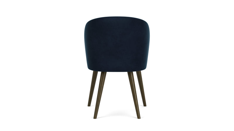 Lux Navy Velvet / Dark Walnut