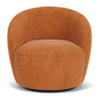 Rosie Swivel Chair - Danny Amber Textured Weave