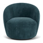 Rosie Swivel Chair - Danny Dust Blue Textured Weave