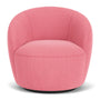Rosie Swivel Chair - Firenze Bubblegum Fabric