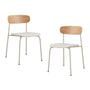 Cove Fabric Dining Chair (Set of 2) - Cream
