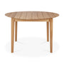 Bok Round Outdoor Dining Table - Teak Brown / 125cm