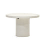 Aiguablava Round Outdoor Dining Table - White / 120cm