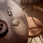 Walnut / 150cm Diameter
