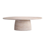 Azzura Dining Table (Travertine Finish, 240cm)