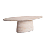 Azzura Dining Table (Travertine Finish, 240cm)