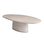 Azzura Dining Table (Travertine Finish, 240cm)