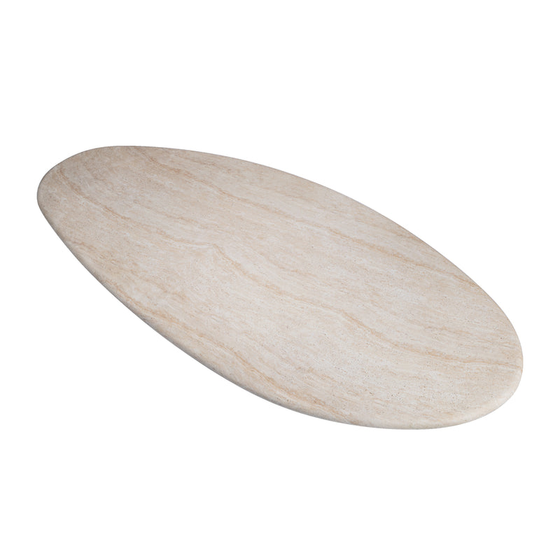 Azzura Dining Table (Travertine Finish, 240cm)