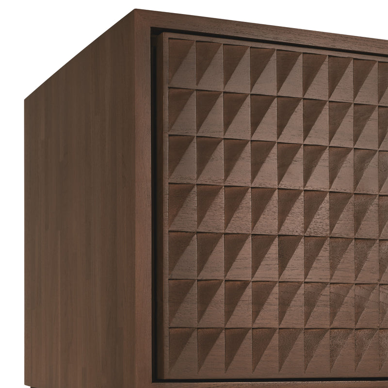 Varnished Teak Brown/2 Door
