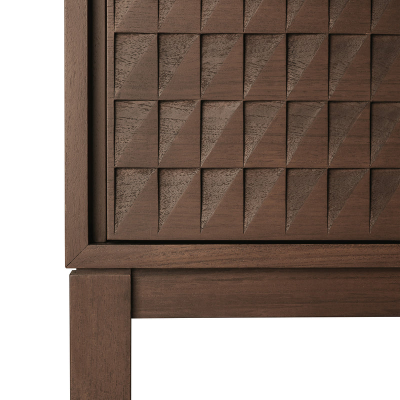 Varnished Teak Brown/2 Door