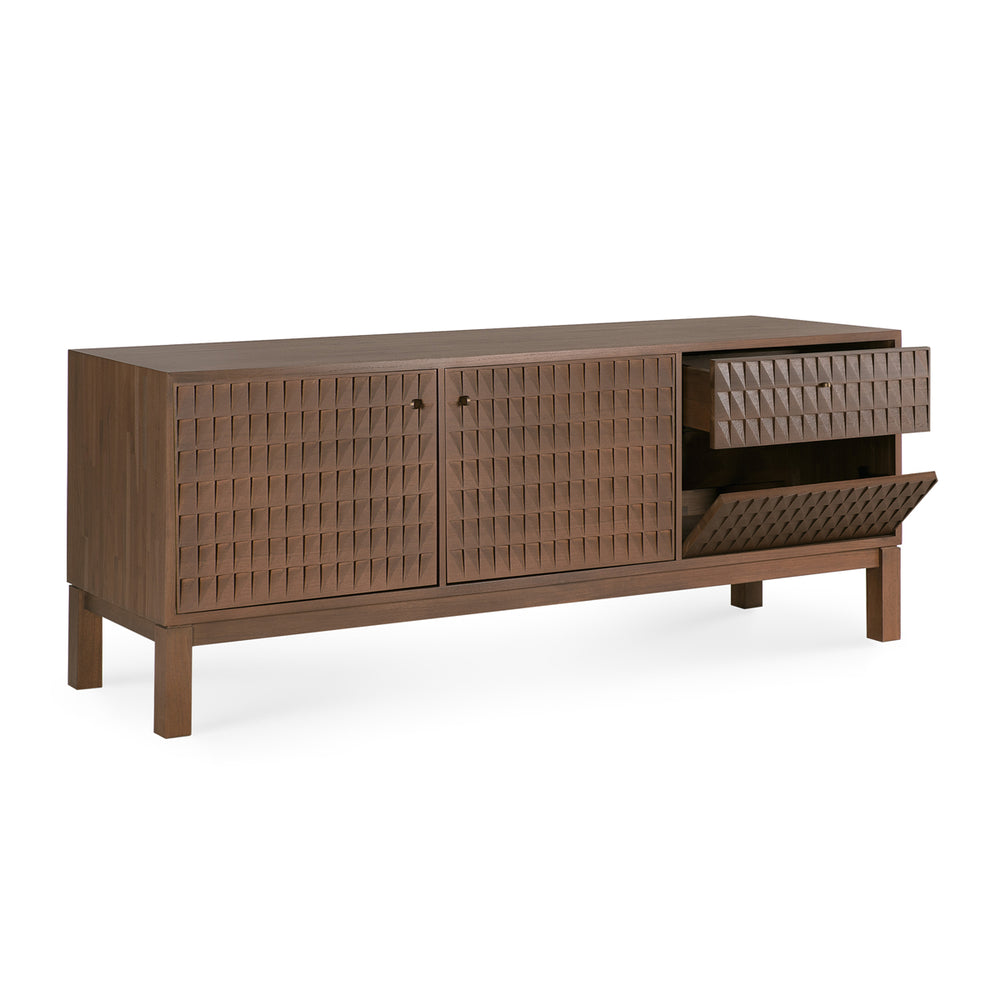 Varnished Teak Brown/2 Door