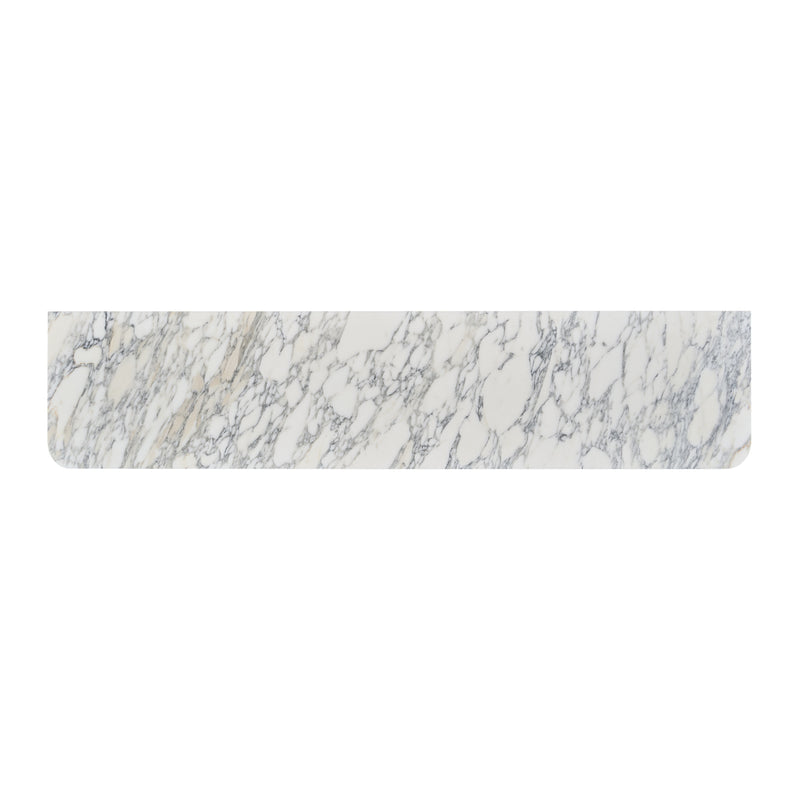 Arabescato Carrara Marble / Black Oak