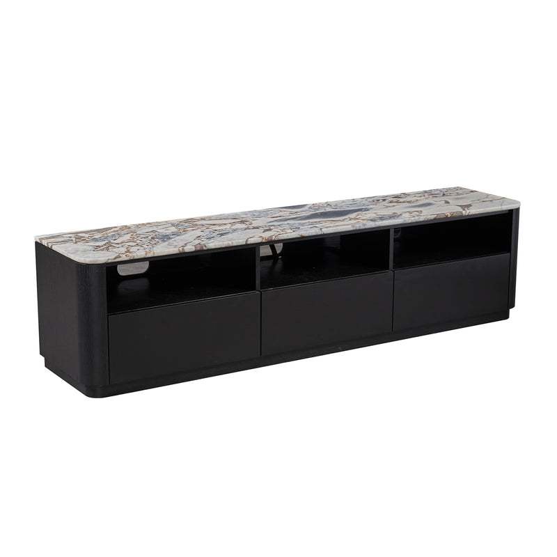 Ocean Storm Marble / Black Oak