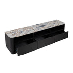 Ocean Storm Marble / Black Oak