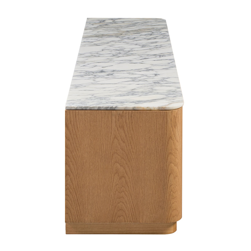 Arabescato Carrara Marble / Oak