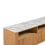 Arabescato Carrara Marble / Oak