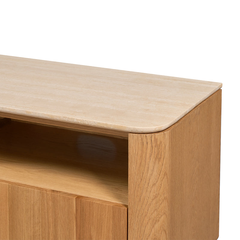 Travertine / Oak