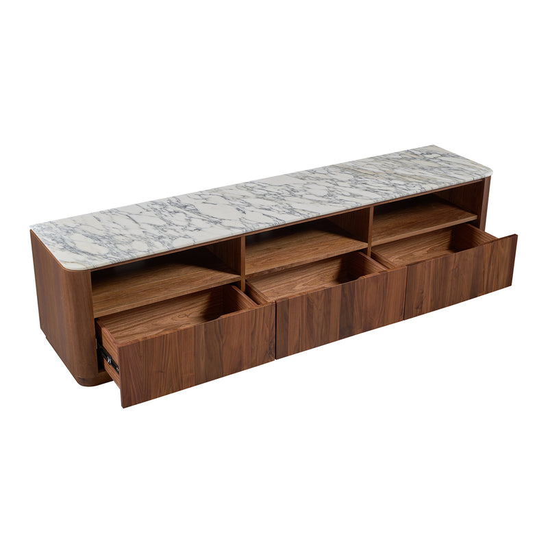 Arabescato Carrara Marble / Walnut