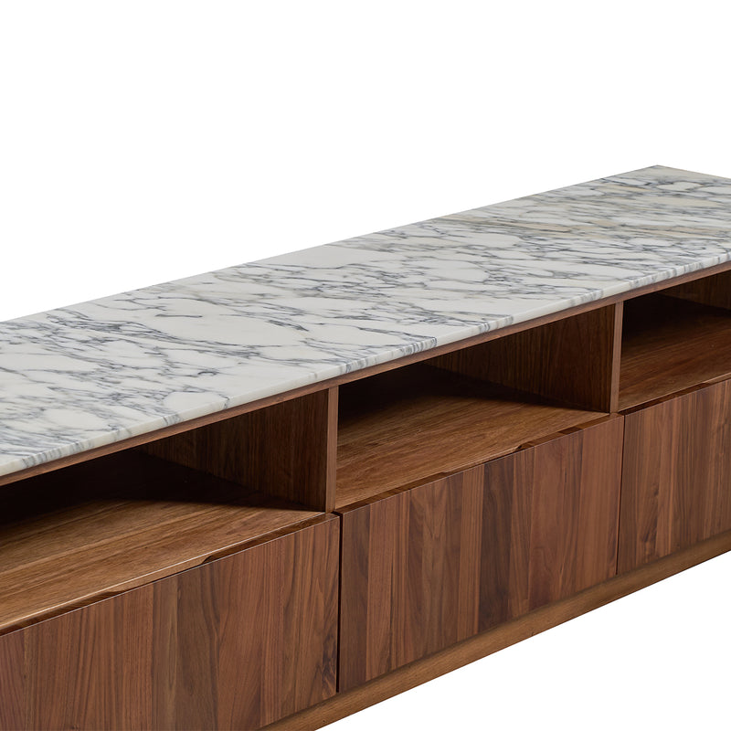 Arabescato Carrara Marble / Walnut
